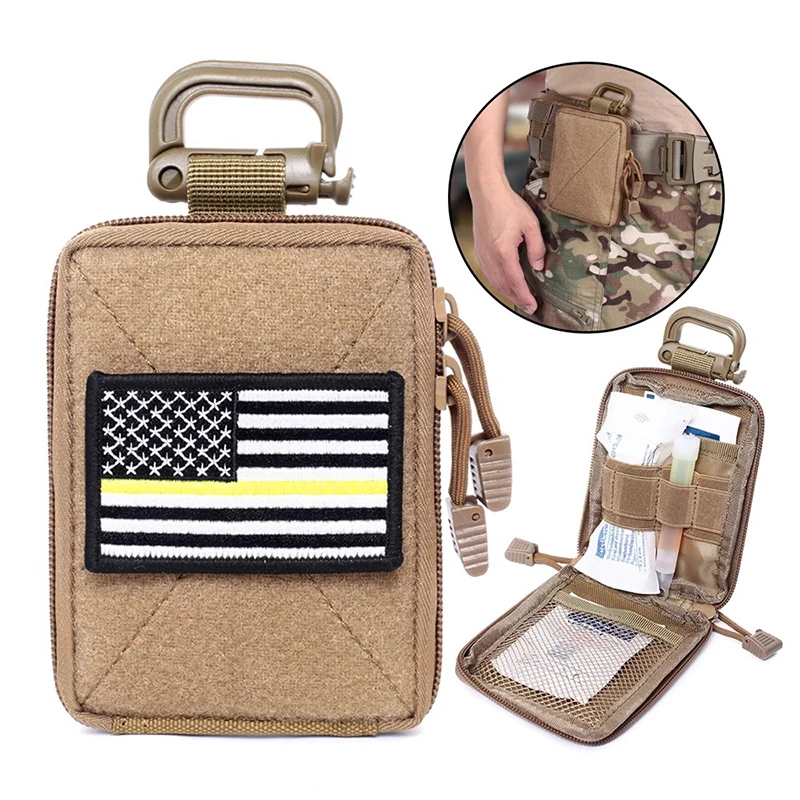 

High Quality Nylon Organizer Waist Packs Outdoor Storage Bag Card Pack Detachable Belt Bags Multi-functional Toolkit Coin Key