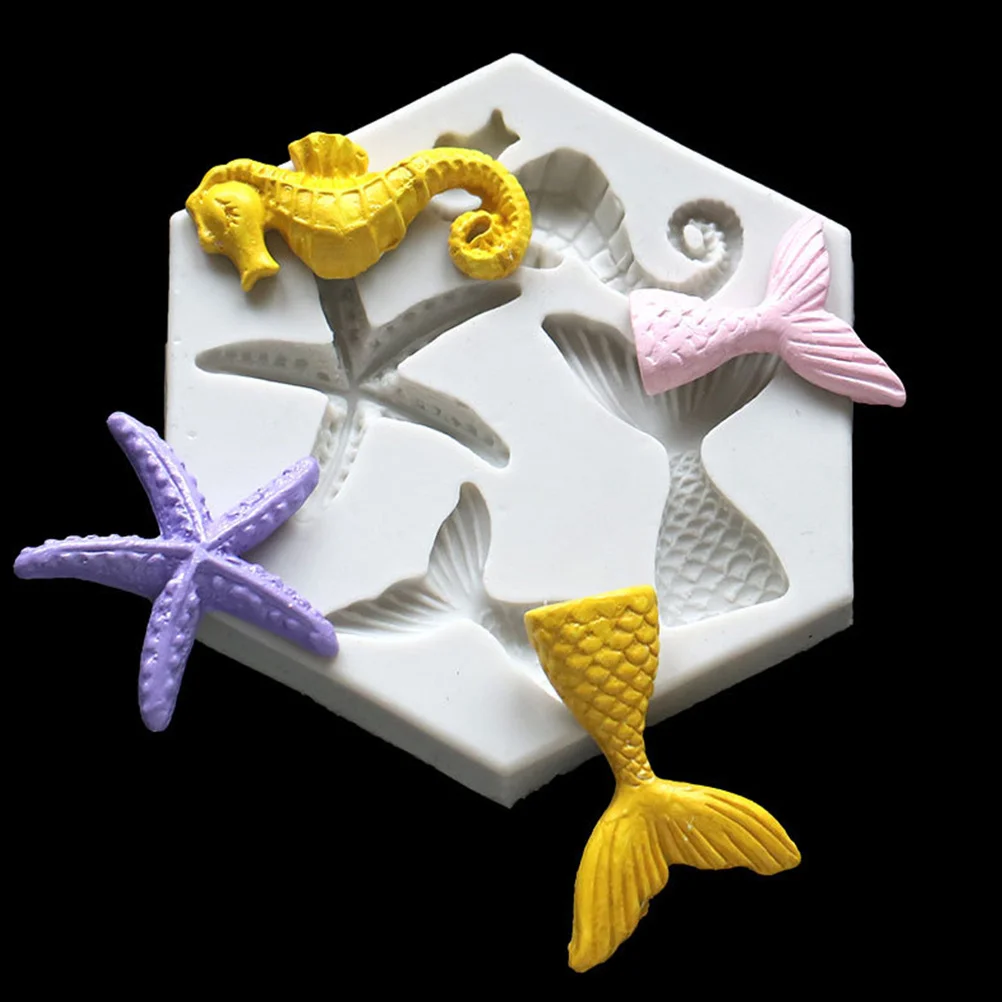 

2Pcs Silicone Baking Mold DIY Sea Crystal Nonstick Flexible Mold for Homemade Cake Candy Chocolates Baking