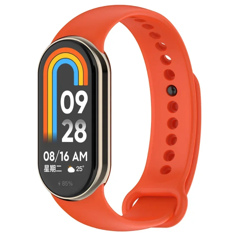 Xiaomi Mi Band 8用シリコンストラップ,Xiaomi Mi Band 8スマートブレスレットの交換用アクセサリー