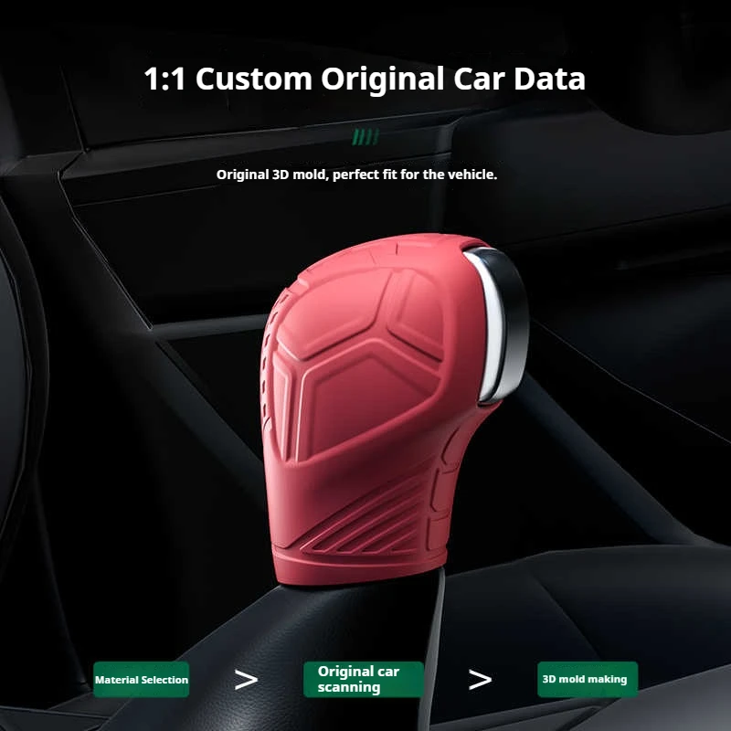 لفولكس واجن تيجوان 12-17 سيارة سيليكون التلقائي والعتاد التحول المقبض غطاء لا طعم له المضادة للانزلاق شيفتر المقبض الغطاء الواقي #3