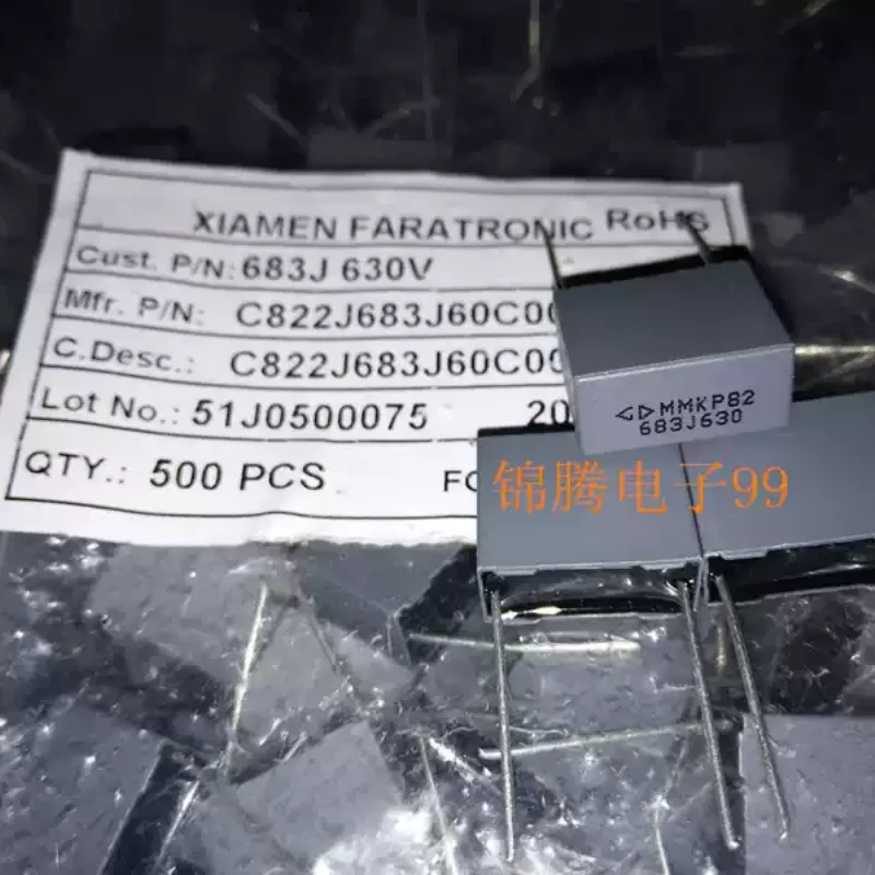 10-100pcs brand new original Xiamen Farah film capacitor MMKP82 0.068UF 630V/683 pin spacing 15MM