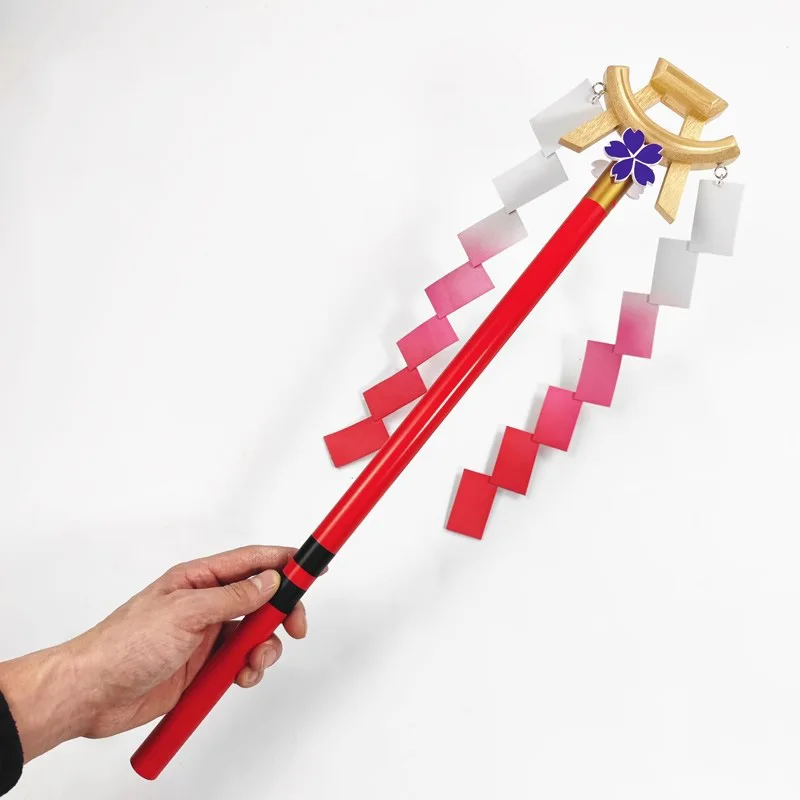 55CM Yae Miko Cosplay Props Anime Genshin Impact Magic Band Birthday Gifts Sexy Women Dress Halloween Accessories Wig Weapons