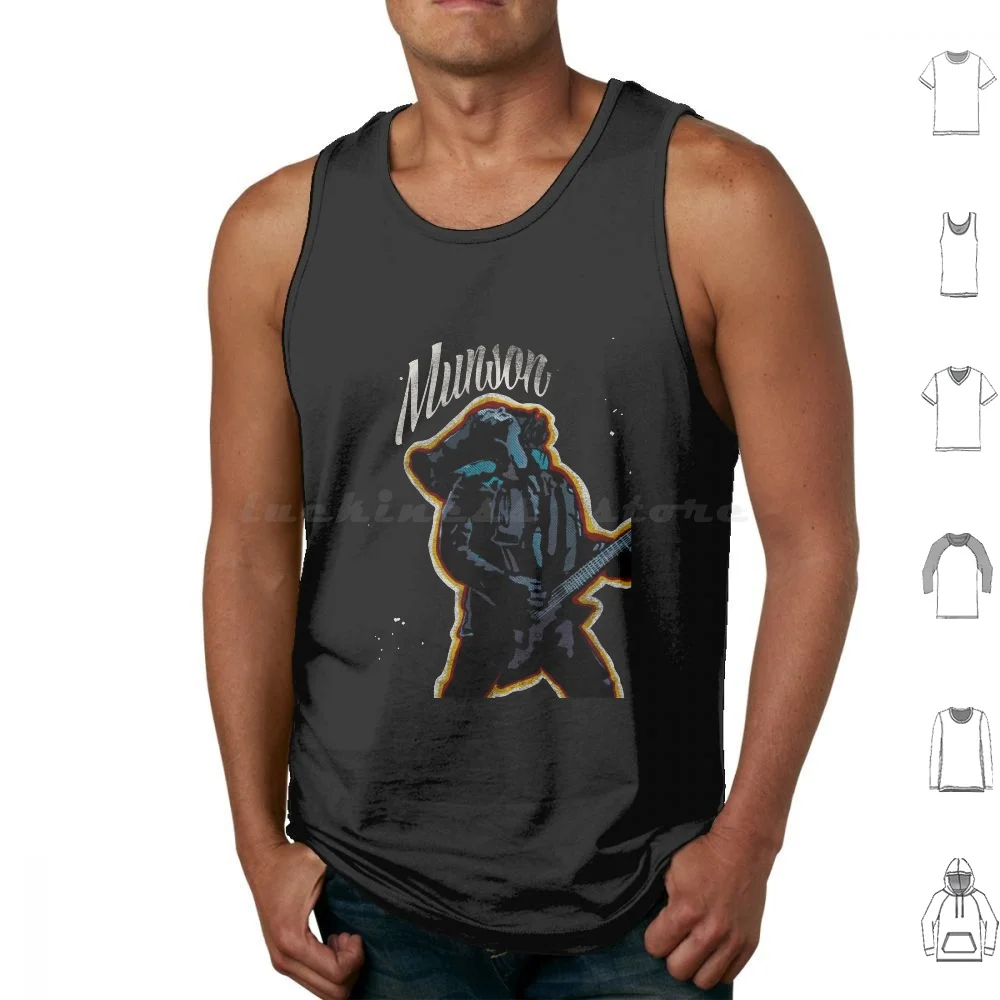 Eddie Munson Tank Tops Print Cotton Eddie Munson Nerd Pop Culture Band Music Guitar