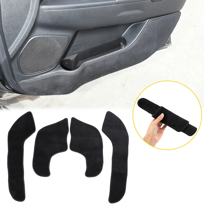 

For Mitsubishi ASX 2011-2018 Velvet Black car door anti-dirty pad decorative sticker car interior protection accessories