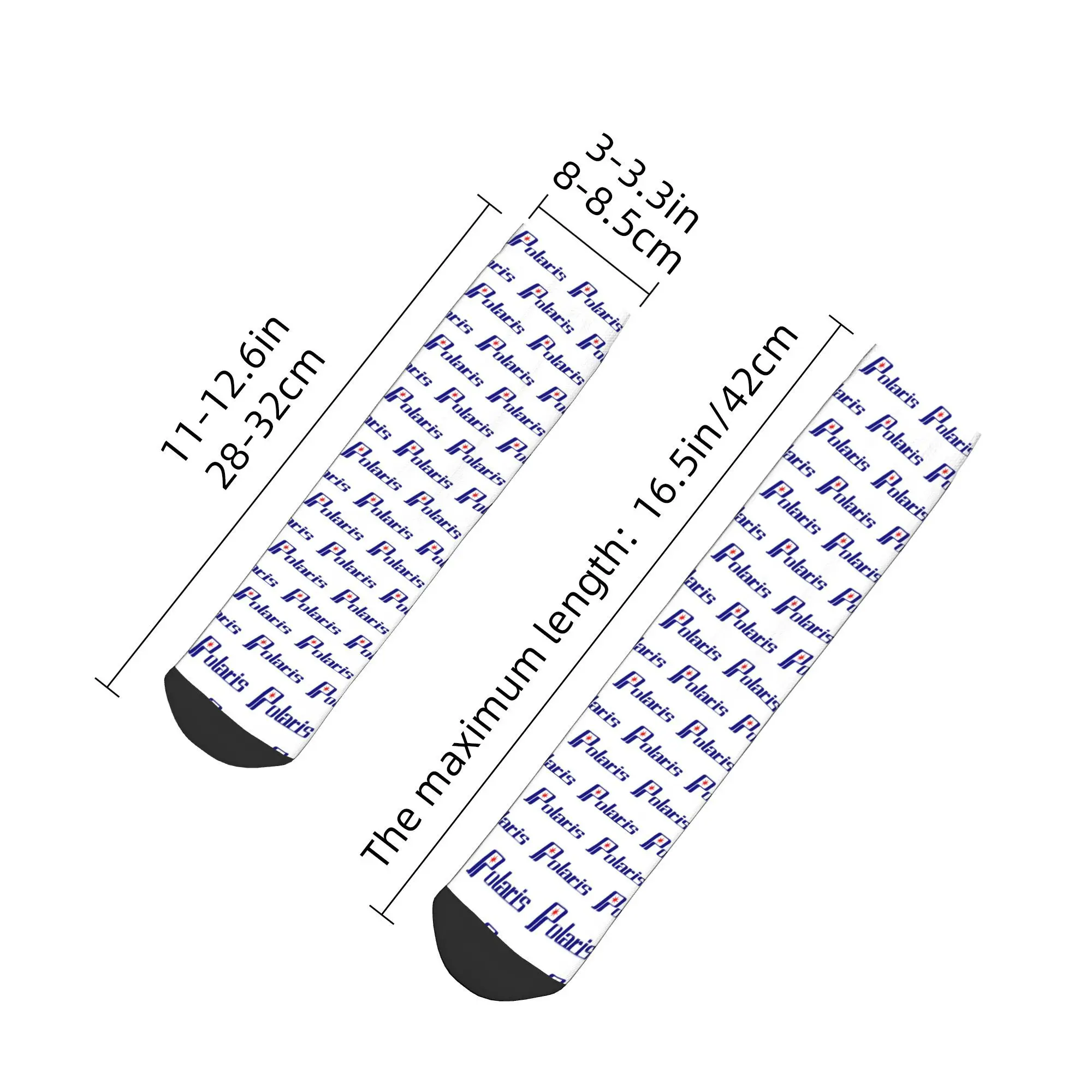 All Seasons Polaris Logo Socks Harajuku Sweat Absorbing Sport Middle Tube Socks Soft Casual Stockings for Men Women