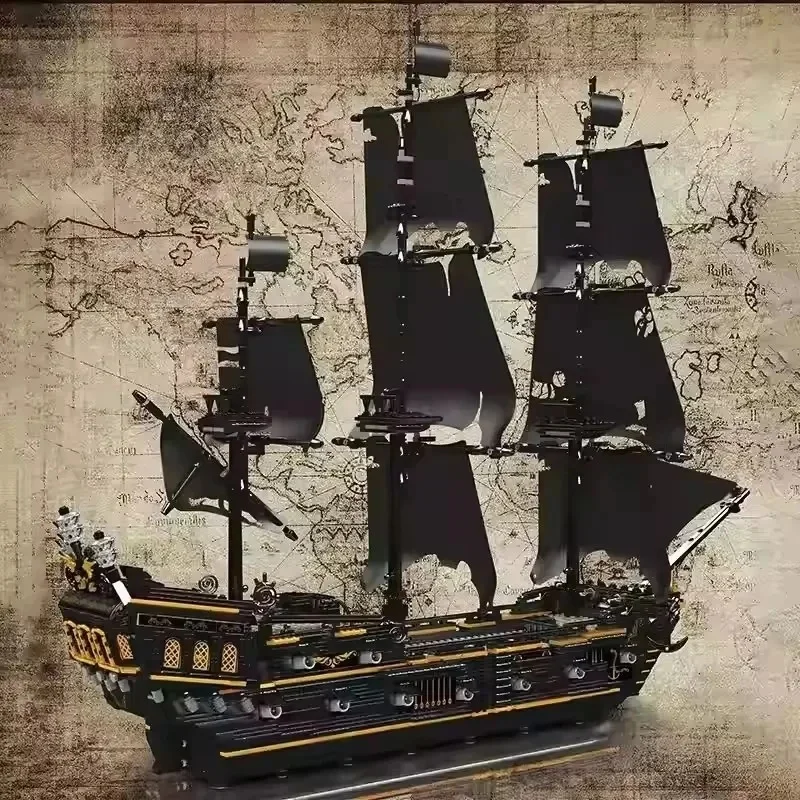 3180PCS Technical MKing 13199 Black Pearl B.P Building Block MOC Ship Assembly Toys Children Adults Birthday Gifts