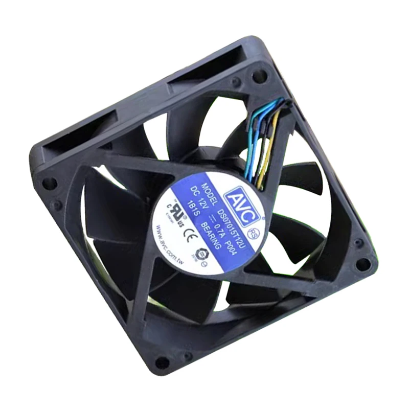 大容量ボールベアリング冷却ファン、ds07015t12u、12v0.70a、7cm、7015、4線式pwm
