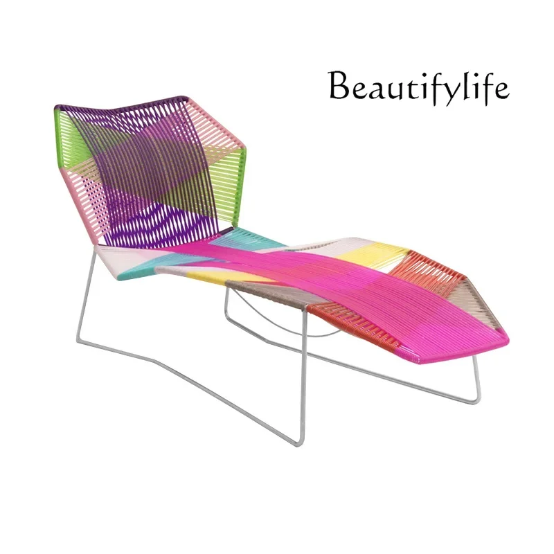 Xx Outdoor Bed Courtyard Seaside Swimming Pool Rattan Lazy Sofa Bed Balcony Sunbathing Leisure Beach Chair Rattan Chair
