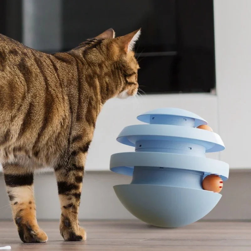 

Cat Toy Interactive Pet Toys Cat Spin Ball Teasing Cat Stick High Quanlity Resistance To Throwing Tumbler Cat Turntable Toys