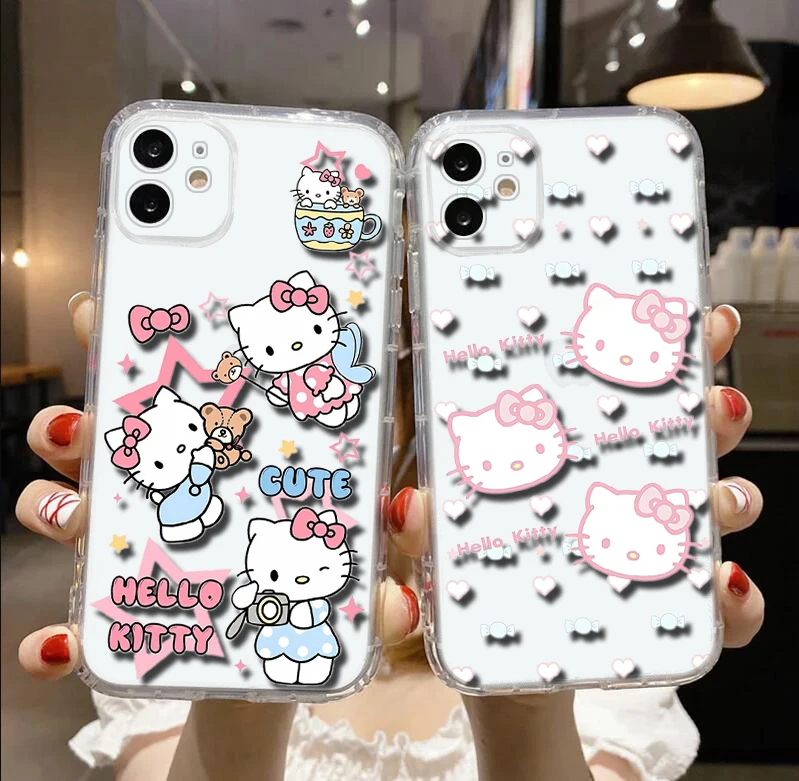 A6 Hello Kitty Soft Case for Moto G9 Powe One Pro E12 E22I E22 G52 G42 G32 G22 G23 Z2 Z Play P40 P30 Edge 30