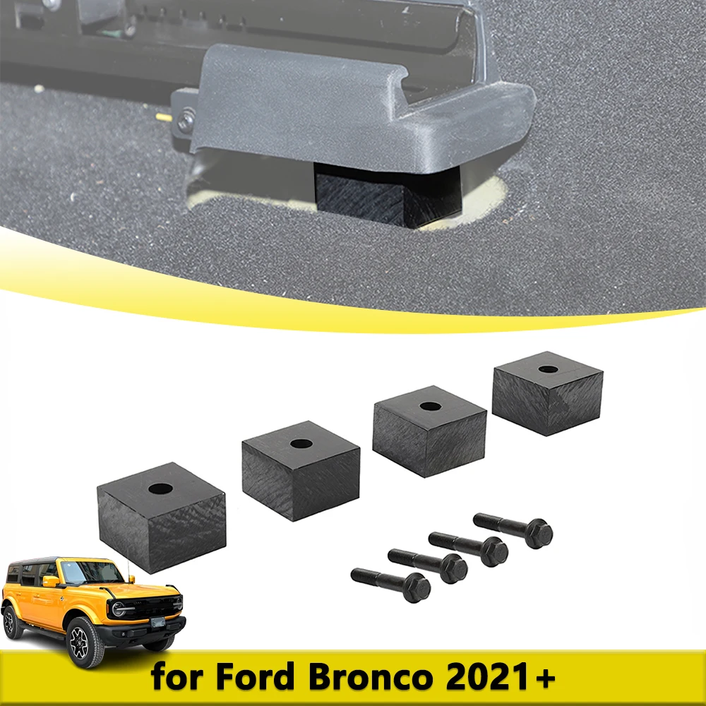 

Car Front Seat Base Shim Adjustment Tools For Ford Bronco 2021-2024 2025 Stabilize Seat Heel Block Mat Interior Accessories