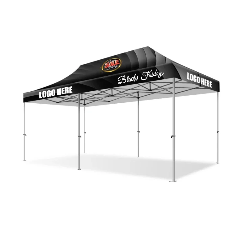 

Popular Well-Designed Custom Logo Printed Canopy 40mm Aluminum Frame 10x20ft Outdoor Water-Resistatc Folding Tent Gazebo
