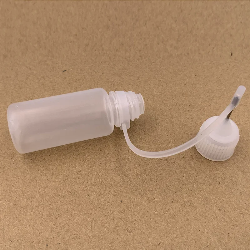 5PCS 10ml Empty Needle Tip Dropper Bottle Cosmetic Liquid Storage Container Bottle for Solvent Light Oils Eye Drops
