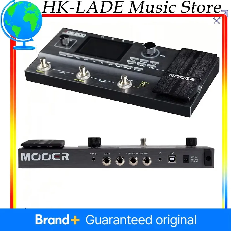 

Многофункциональный процессор эффектов для электрогитары MOOER GE200: 55 моделей усилителей, 9 модулей эффектов, лупер 52 секунды, моделирование усилителей