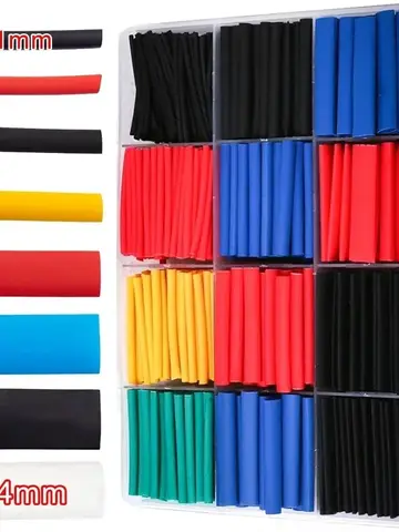 Thermal-Activated Cable Sleeve Shrinkable Wire Protector Kit Insulation Tubes for DlY Proiects Automotive Electronics Repair