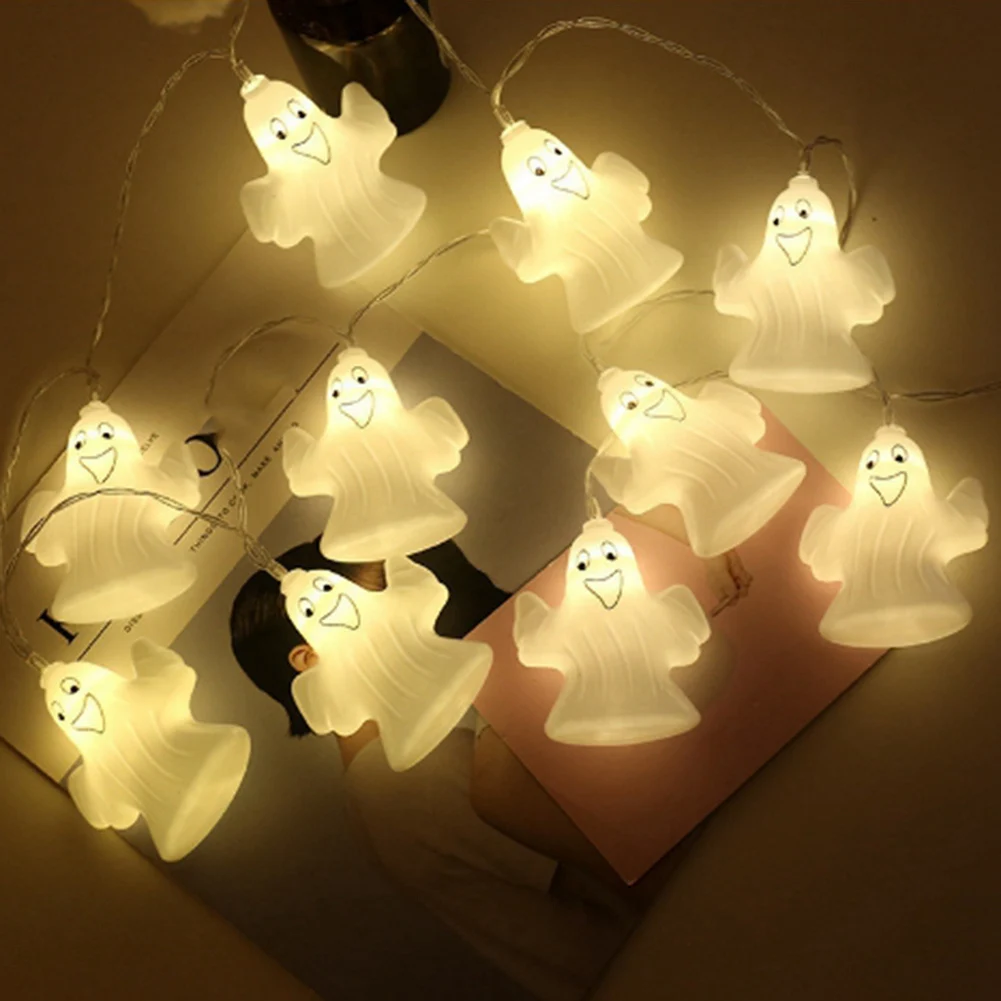 ONCE Halloween String Light Nightlight Mini Ghost Nightlight Small String Light for Halloween Decorative 1.5meter+10LED