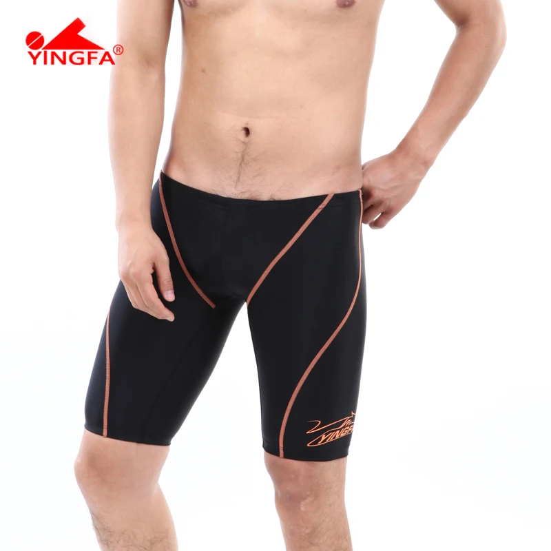 Yingfa Competition Jammer Men\'s Swimwear FINA Approved Men Training Swimsuits Quick-drying Anti-chlorine Swimming Trunks