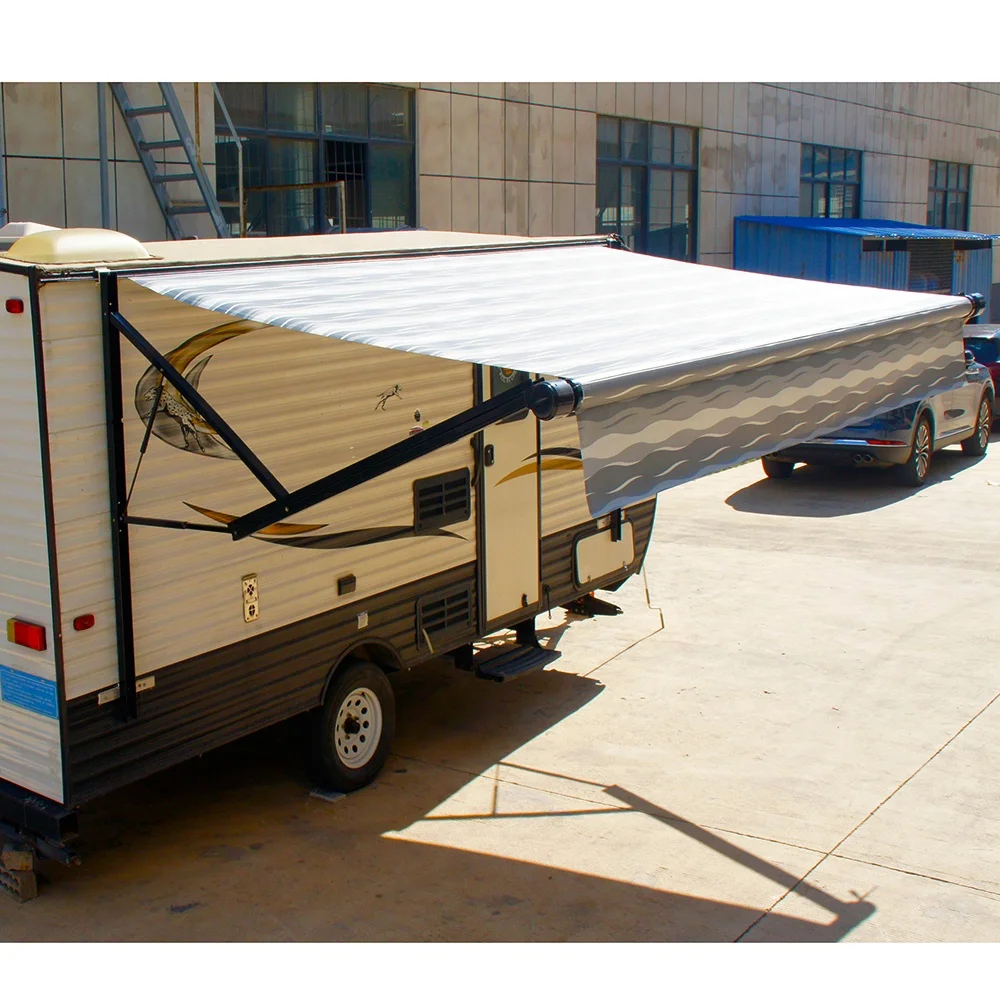 Soleflex Caravan Awning B2E Heavy Manual RV Waterproof Sunshade with Aluminum Alloy Frame