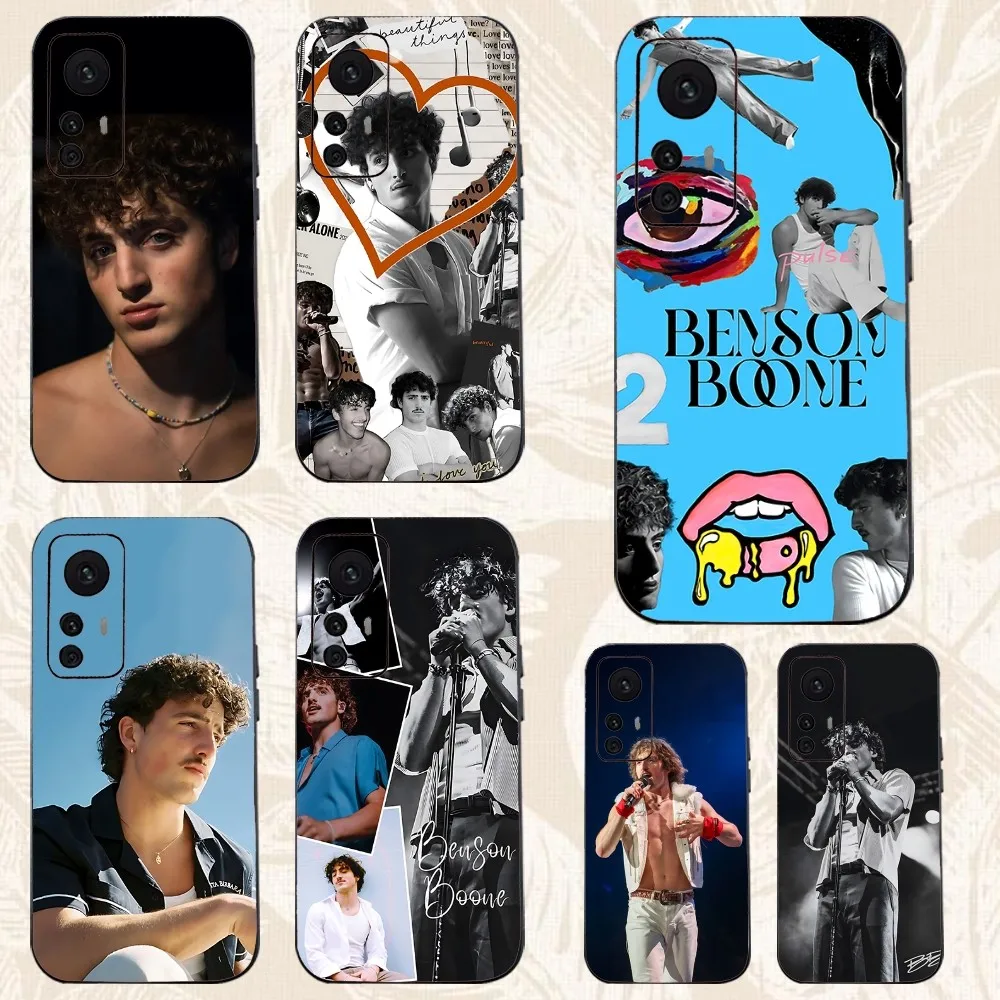 Benson Boone Singer Phone Case For Xiaomi 11 Redmi Note 11 5G 8T 9A 9 10T Note8Pro Note9 12SUltra Black Case