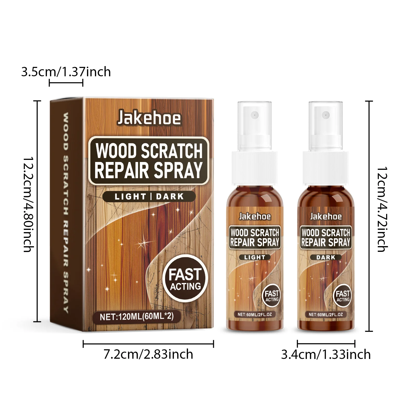 Wood Scratch Remover Desk Scratch Restorer Filler Floor Polish and Natural Shine Dark Wood Furniture And Floor Cover Scratches