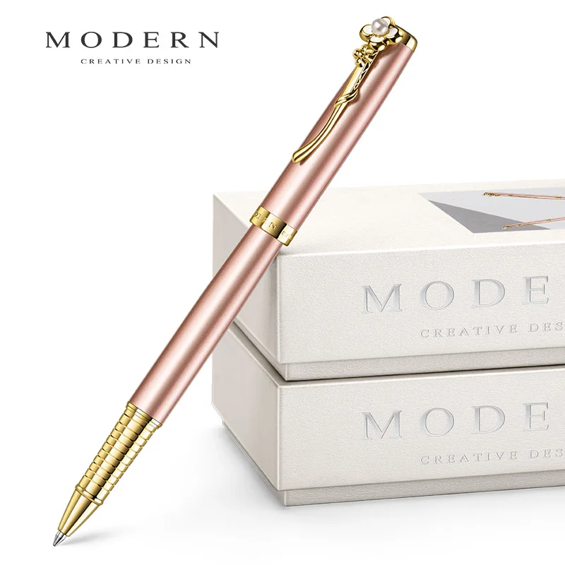 

СОВРЕМЕННАЯ четырехлистная клеверная ручка M355, высококачественная подарочная коробка, ручка для подписи, нейтральная авторучка, школьные канцелярские принадлежности, подарки