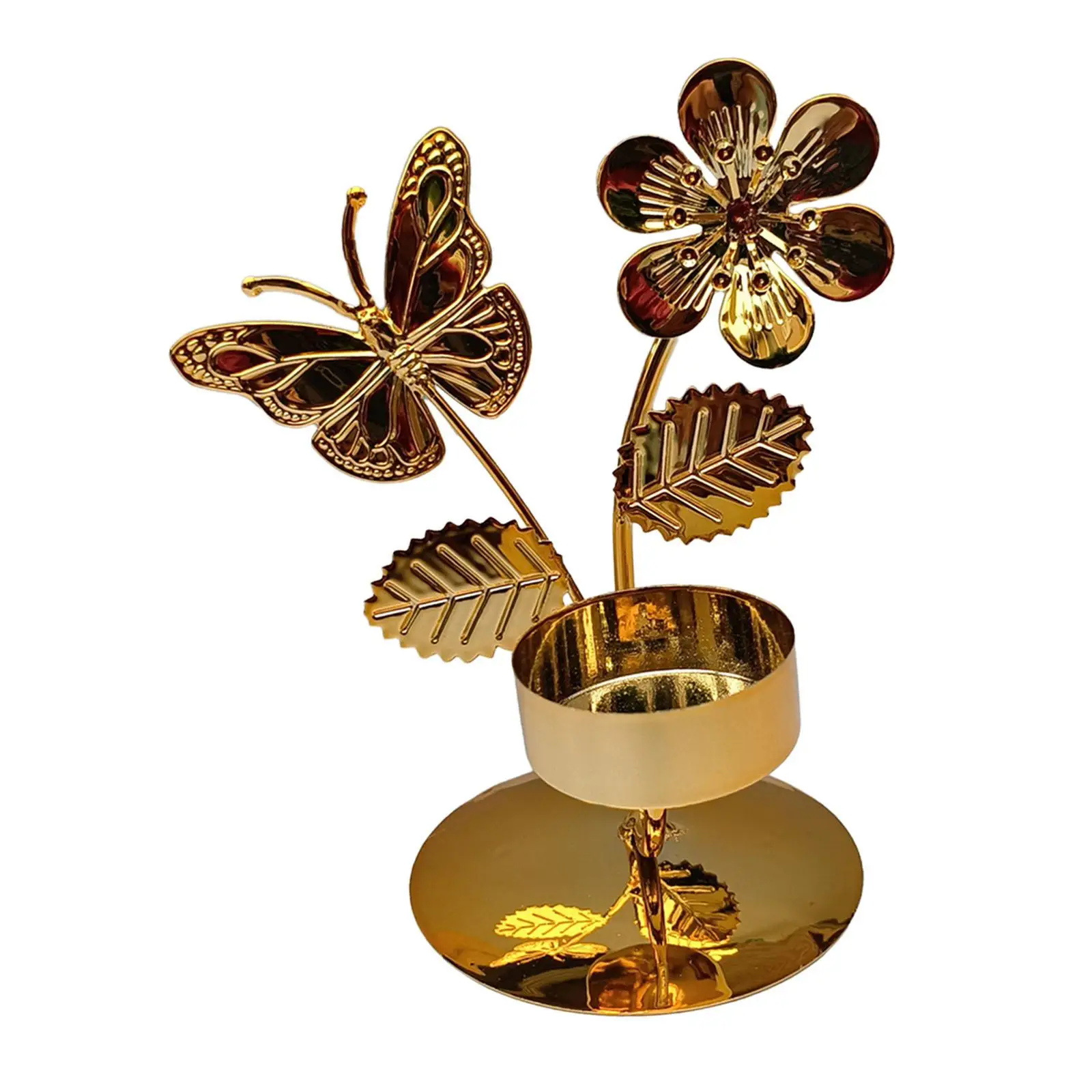 Candelabra Centerpiece for Valentine's Day Iron Candle Stand Dining Table Home Accent