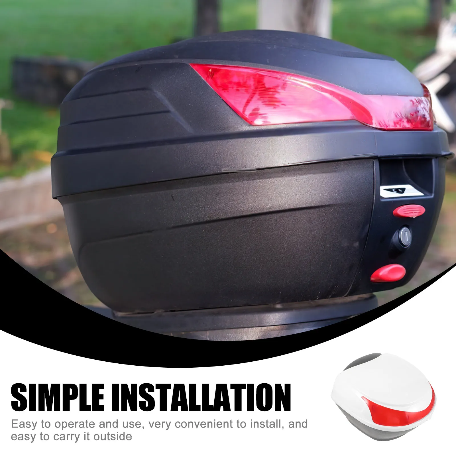 

1 комплект: Многофункциональный пластиковый кофр-органайзер для мотоцикла, для хранения инструментов, крепление на сиденье, прочный пластиковый бокс для мотоцикла