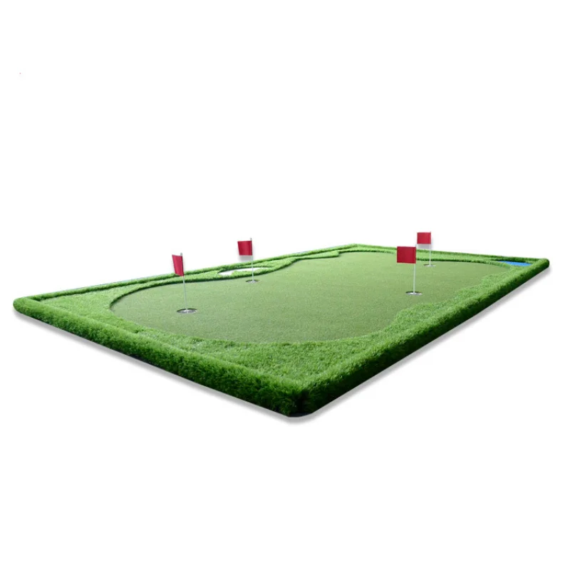 Portable Golf Putting Green Golf Mat Putting Anti-Water Rubber Mat for Mini Golf Course Use