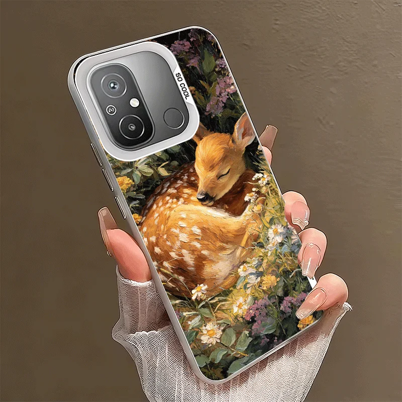 Sika Deer Elk Animal Soft Phone Case for Xiaomi Redmi 15C 15 14C 13C 12C Poco X5 X6 X7 Pro X3 F8 F7 Ultra M8 13 12 Cover Back Sh