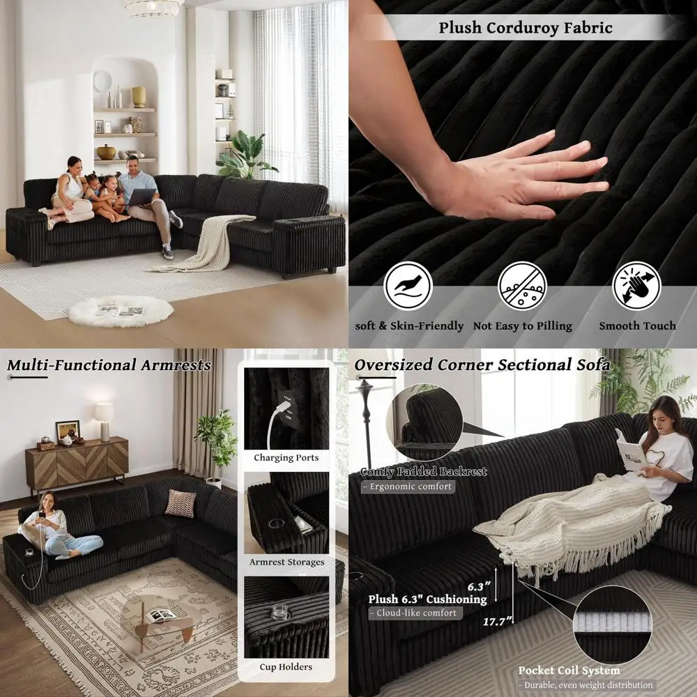 108" Oversized L-Sh…