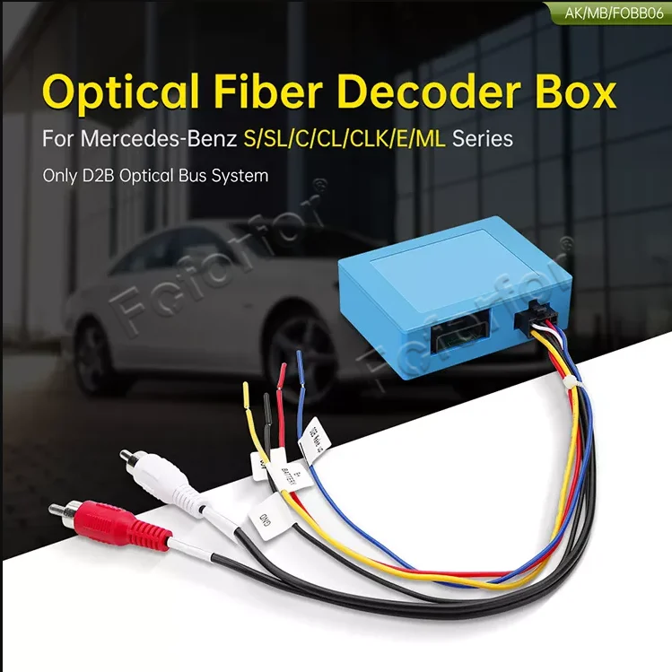 

Optische Faser Decoder D2B Für Mercedes Benz Fahrzeuge S/CL E Klasse C/CLK 2000-2005 ML digital Können Bus