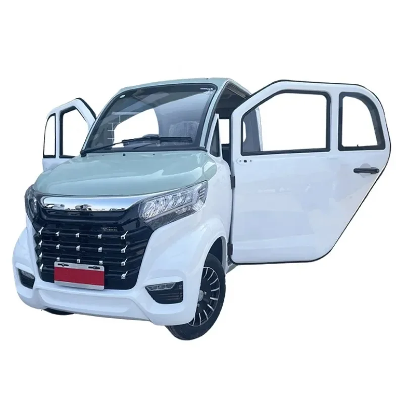 For EEC 4 Wheel 3 Seats Full Enclosed Mini Cabin Electric Mobility Scooter 45km/h for Elderly Adult Passenger or Cargo