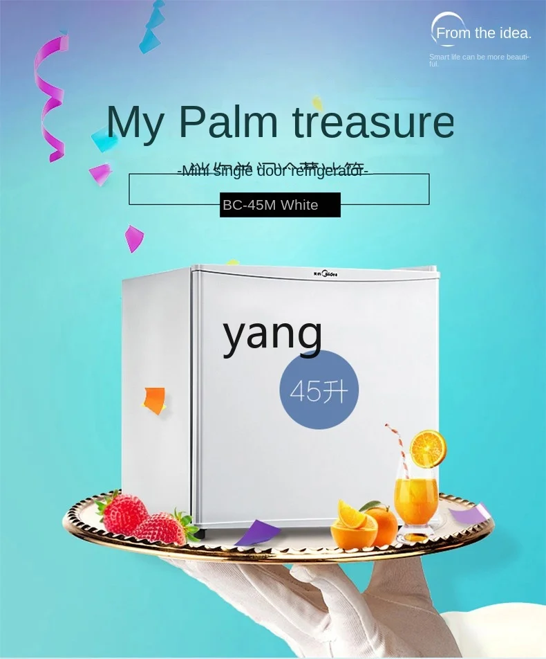 CX  White Single Door Small Refrigerator Refrigerated Household Energy-Saving Living Room Refrigerator