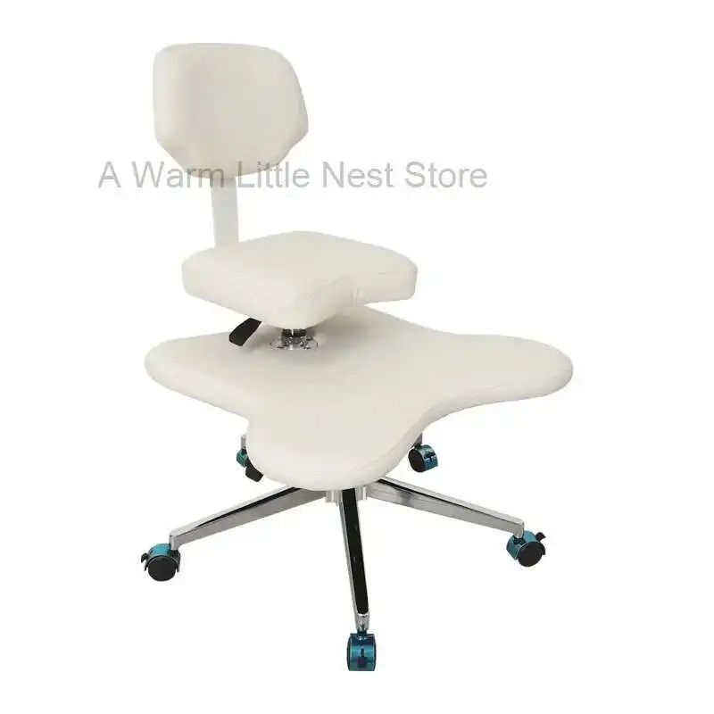 

Ergonomic Kneeling Chair Height Adjustable Rolling Cross Legged Squatting Office Chairs Desk Seat for Adult Kids-Improve Posture