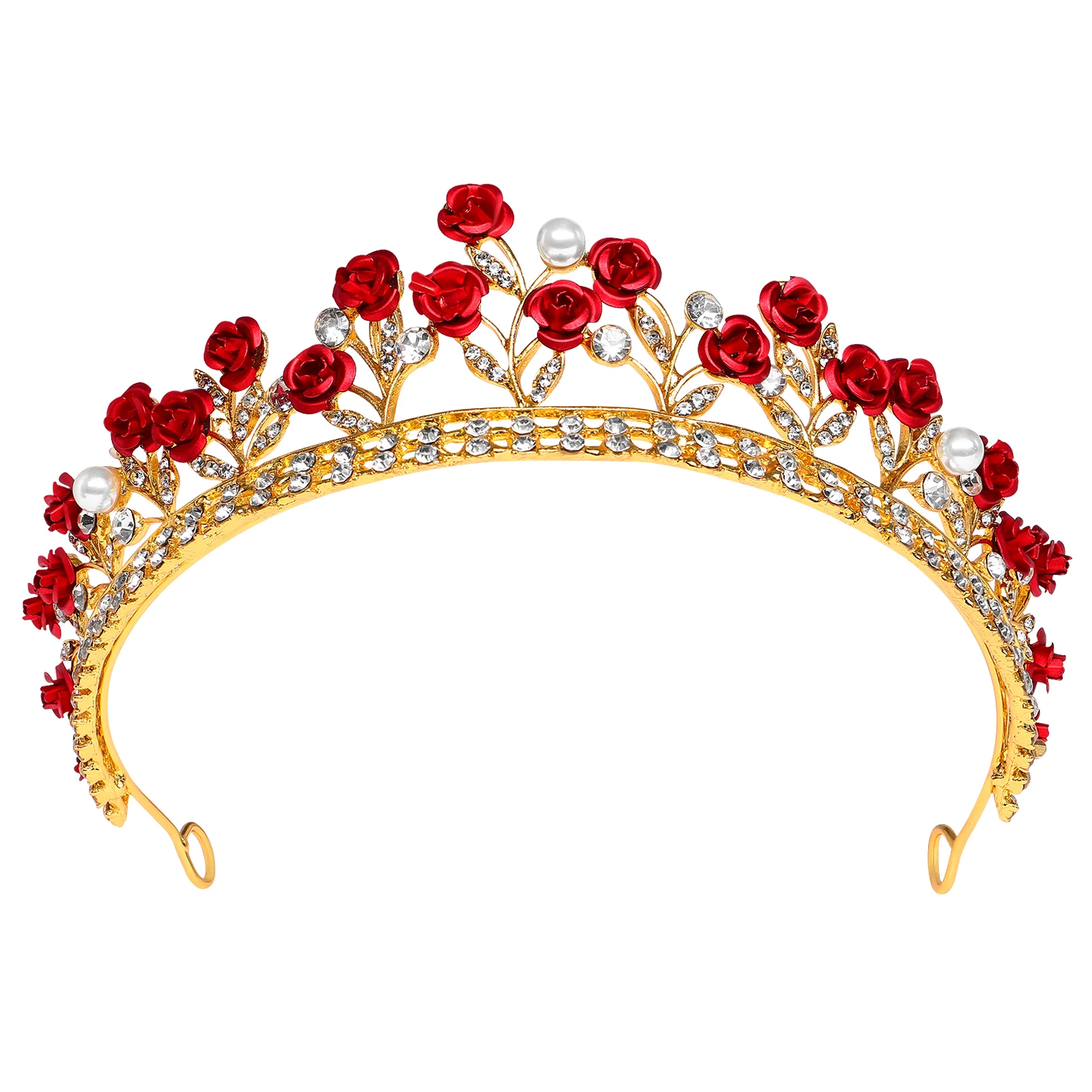 

Crystal Crown Tiara Rhinestones Headwear Rose Bridal Lightweight Non Fading Hair Tool Wedding Accessories Elegant