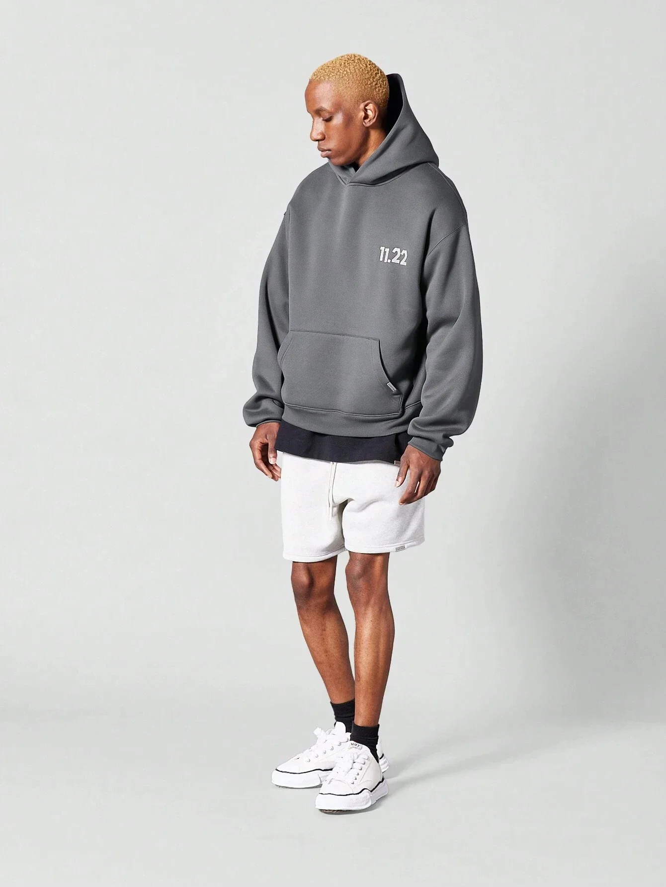 SUMWON Overhead Hoodie With Front And Back Prin sweatshirt tracksuit men hoodies for men streetwear men