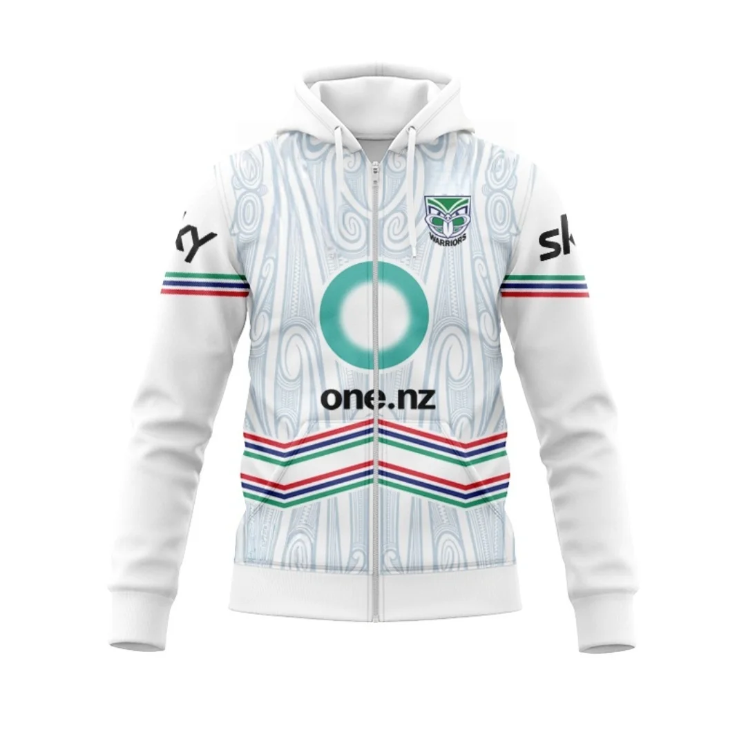 

Warriors 2025 Man zip-up hoodie Dynasty Te Ao Mārama Indigenous Round Jersey