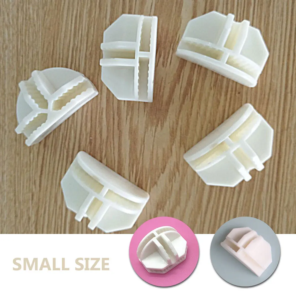 50pcs Semi-circle Clamps Wire Cube Connectors Modular Storage Accessories Durable Plastic Shelf Connectors Shoe Closet Hardware