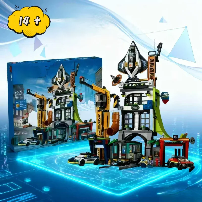 Hot In 1941 stücke FIT 60473 Moderne Stadt Integrierte Command Center Bausteine Modell Ziegel Montage Spielzeug Geburtstag Weihnachten Geschenk