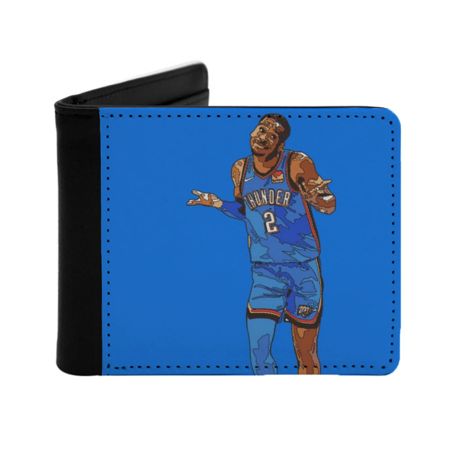 

Shai Gilgeous Alexander Personalized Men's Leather Wallet Card Money Bag Pu Leather Wallet Shai Gilgeous Alexander Gilgeous