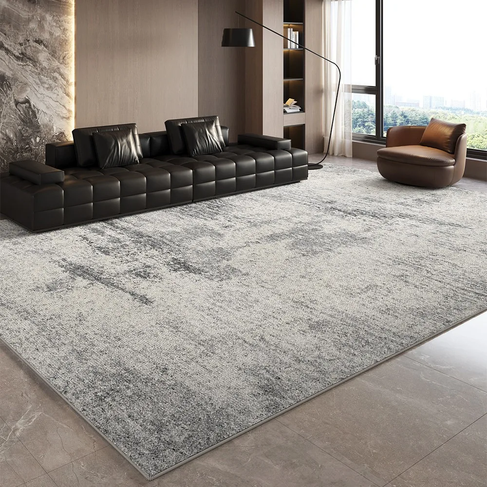 Nordic Gray Living Room Carpet Light Luxury Home Decoration Rug Large Area Floor Mat Bedroom Rugs Short Plush Mats Tapete Sala