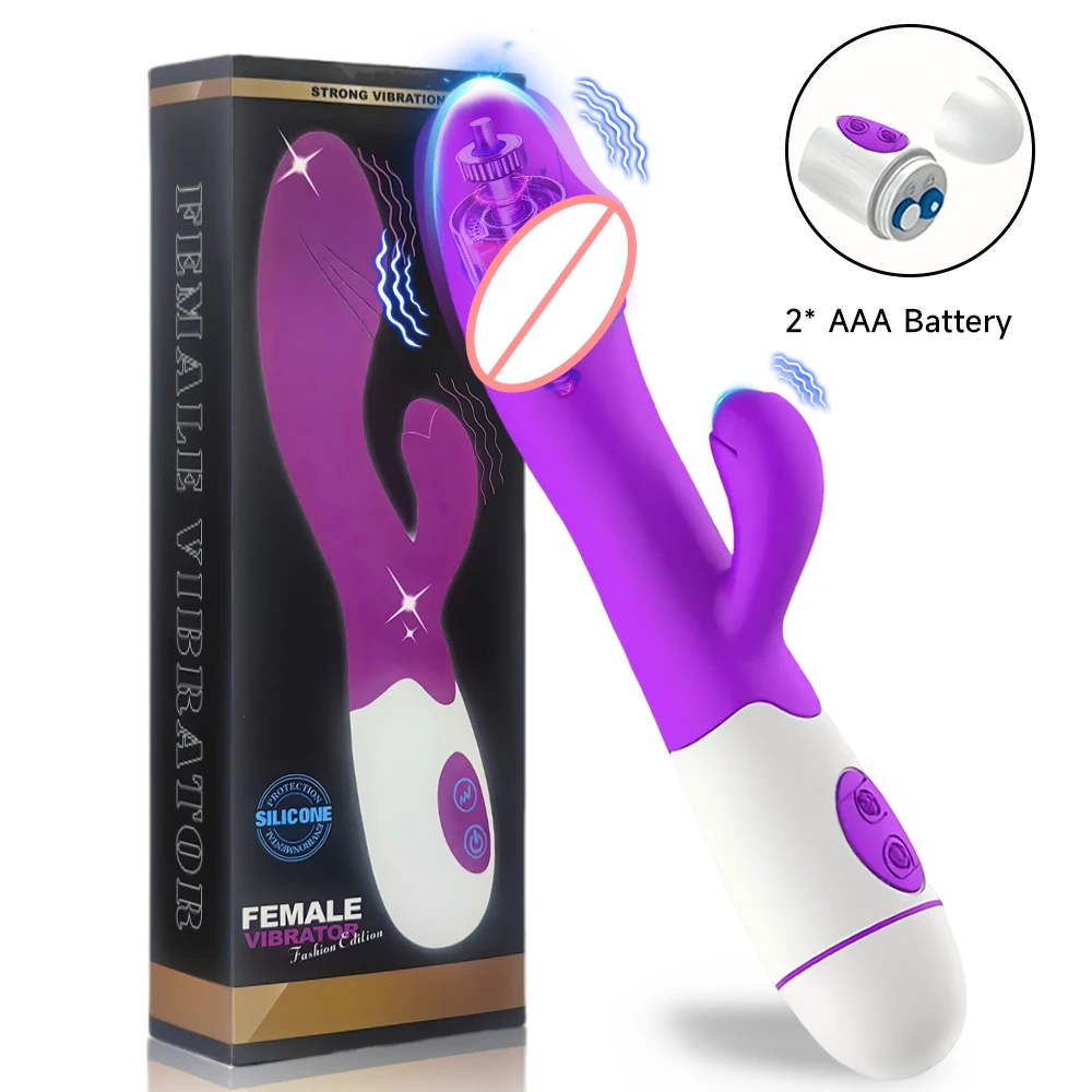 Rabbit Vibrator For Women G-spot Clitoral Stimulator Massager_voghion.com