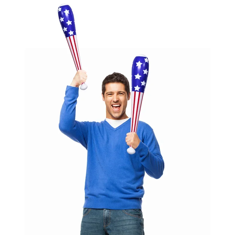 2025 할로윈 4개입 풍선 미국 야구 배트 83cm/32.7인치 풍선 망치 스틱 풍선 장난감 카니발 수영장 파티