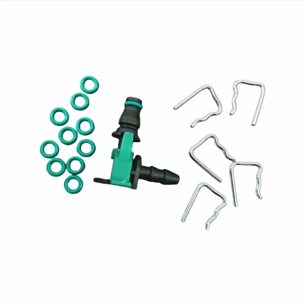 ZF-T 10 unidades de conectores piezoeléctricos CRIN para inyectores Common Rail, juntas de válvula solenoide y circlips para Sie