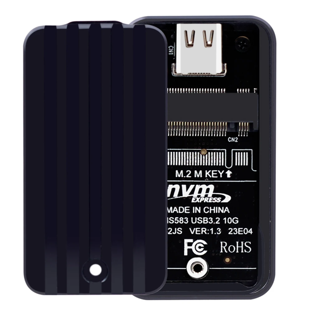 

NVMe SSD Enclosure Type-C USB3.1 M.2 SSD Case Gen2 10Gbps Hard Disk Adapter Card Aluminum Alloy for M.2 2230 SSD