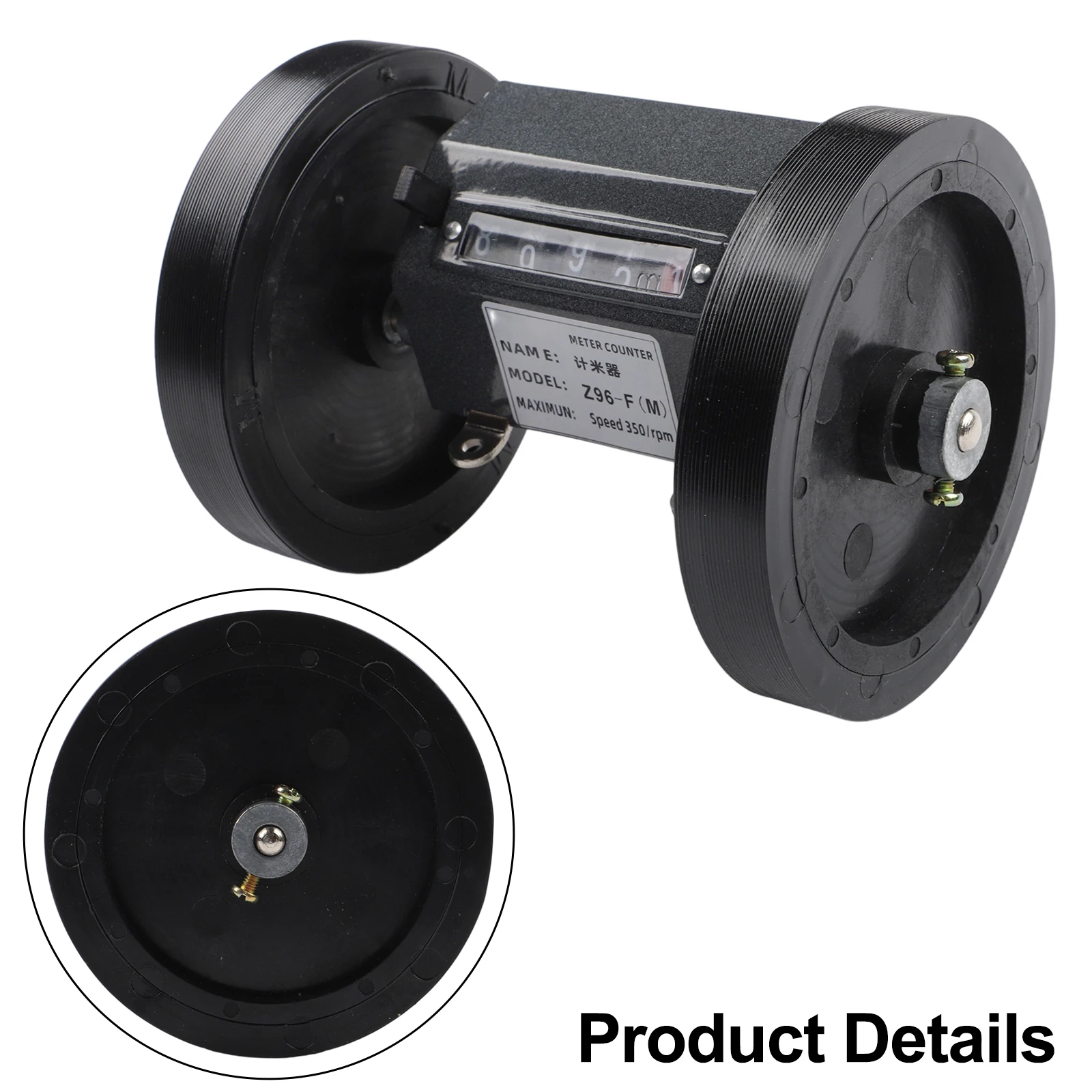 5 Digit Rolling Wheel Meter Counter 1-9999.9m For Z96-F Textile Printing Dyeing Plastic Film Measuring Tool Accessory