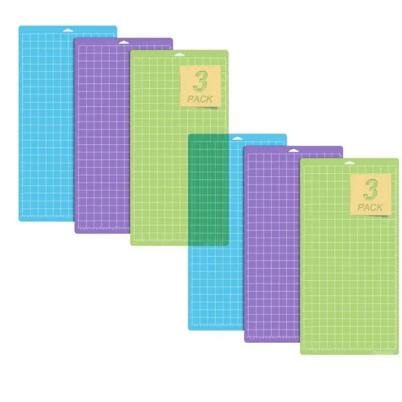 Lot de 6 tapis de découpe pour Cricut, tapis de découpe 12x24 pour Cricut Explore Air 2/Air/One/Maker, accessoires pour tapis de découpe