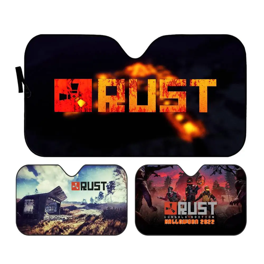 Survival R-Rust Game Car Windshield Funny Sun Shade Foldable UV Ray Sun Visor Protector Sunshade for Front Window
