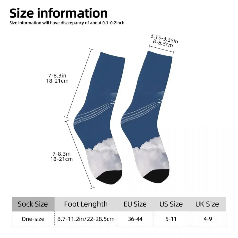 Airplane Men Socks Outdoor Novelty Spring Summer Autumn Winter Stockings