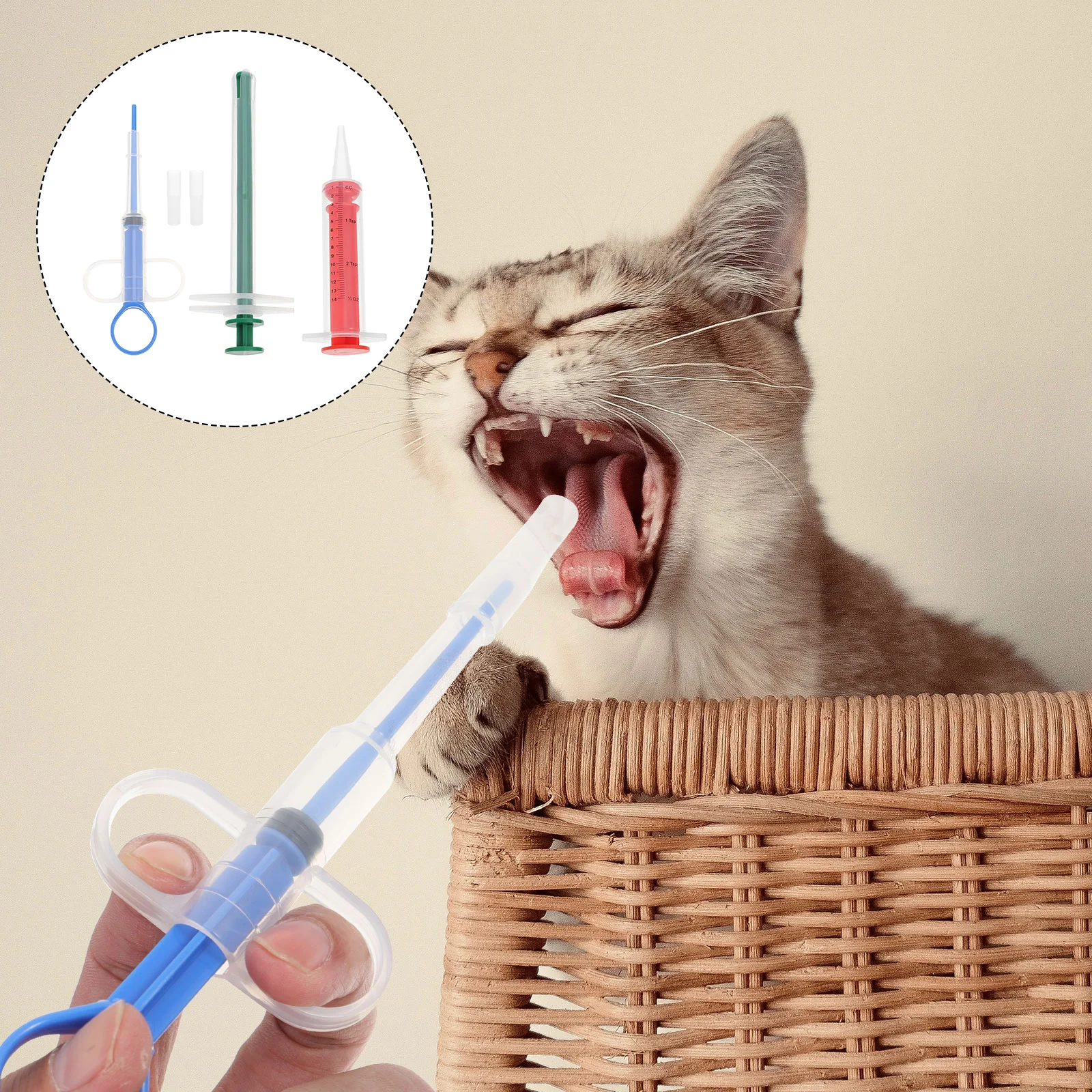 2 Sets Pet Medicine Feeder Oral Pill Feeders Tube Capsule Dispensers Tablet Plastic Dog Cat Shooters